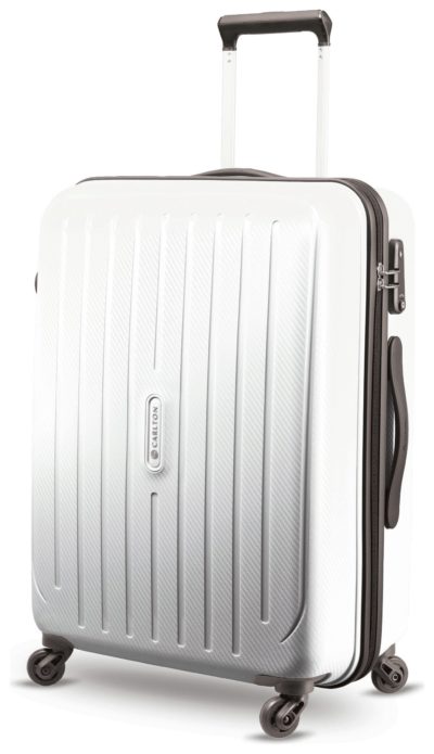 Carlton - Phoenix Medium 4 Wheel Trolley Case - White